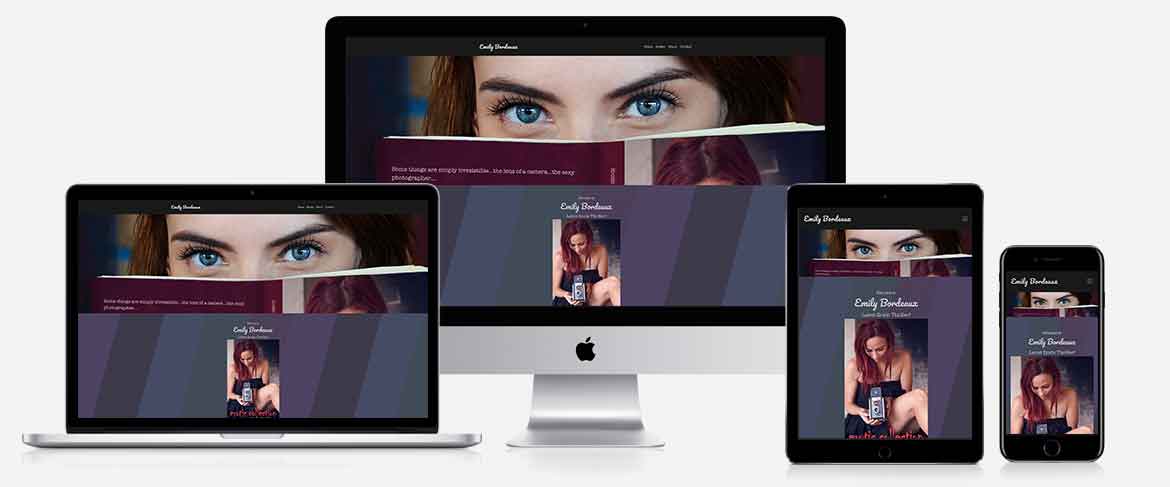 Emily Bordeaux website design by EzTen