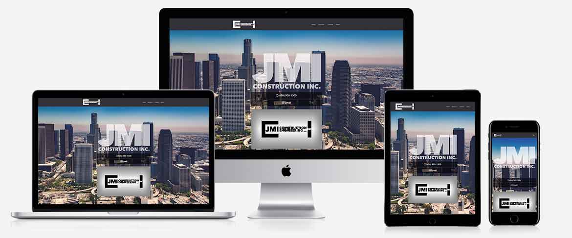 JMI Construction responsive website design by EzTen